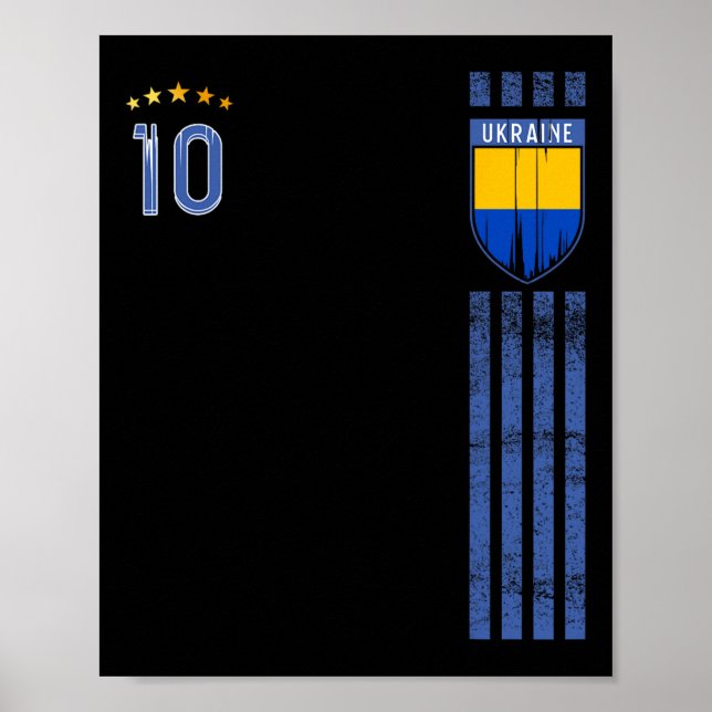 Ukraine Flag Ukrainian Pride Lovers 7  Poster (Front)