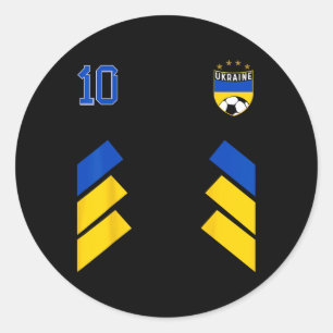 Ukraine Flag Ukrainian Pride Lovers 8 Classic Round Sticker
