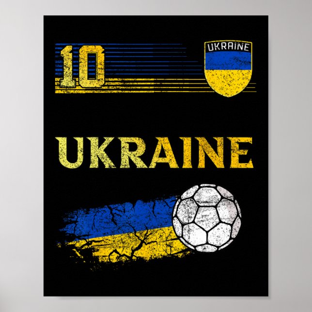 Ukraine Flag Ukrainian Pride Lovers  Poster (Front)