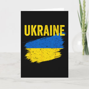 Ukraine Flag Ukrainian Shirt  Card