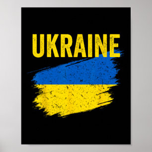 Ukraine Flag Ukrainian Shirt  Poster