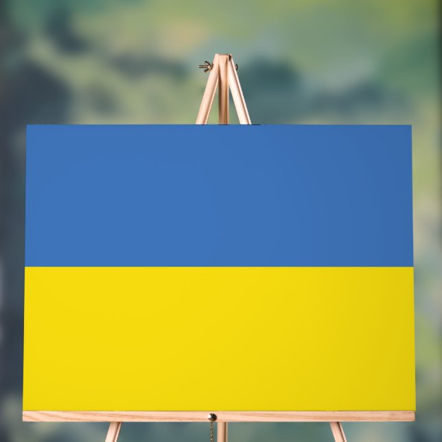 Ukraine Flag, Ukrainian Slava Ukraini Слава Україн Acrylic Sign (Neutral)