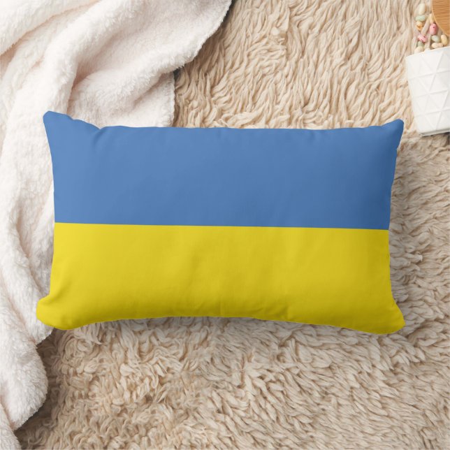Ukraine Flag, Ukrainian Slava Ukraini Слава Україн Lumbar Cushion (Blanket)