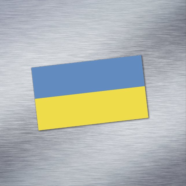 Ukraine Flag, Ukrainian Slava Ukraini Слава Україн Magnetic Business Card (In Situ)