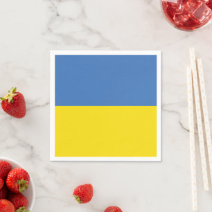 Ukraine Flag, Ukrainian Slava Ukraini Слава Україн Napkin