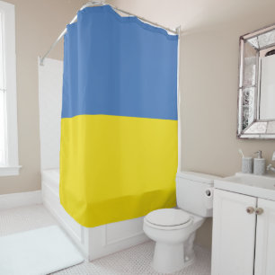 Ukraine Flag, Ukrainian Slava Ukraini Слава Україн Shower Curtain