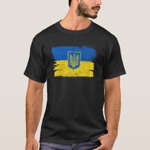 Ukraine Flag Ukrainian Support Friendship Peace Vi T-Shirt