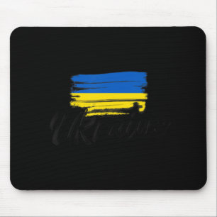 Ukraine Flag Ukrainian Ukraine Pride Heart Mouse Pad