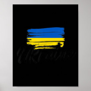 Ukraine Flag Ukrainian Ukraine Pride Heart  Poster
