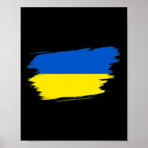 Ukraine Flag Ukrainian Ukraine Pride Heart Poster