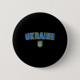 Ukraine Flag Vintage Men Women Kids Ukraine 3 6 Cm Round Badge