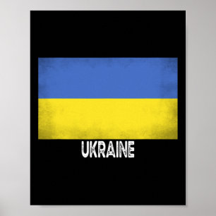 Ukraine Flag Vintage Pride In My Dna Europe Men Wo Poster