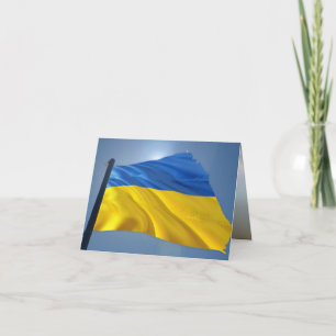 Ukraine Flag - War, Politics, Suffering Card