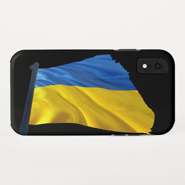 Ukraine Flag - War, Politics, Suffering Case-Mate iPhone Case (Back (Horizontal))