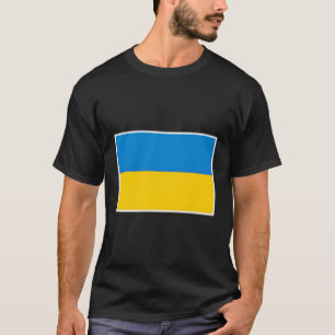 Ukraine Flag With Ukrainian National Colours T-Shirt