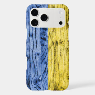 Ukraine flag yellow blue wood texture pattern