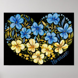 Ukraine Flowers for Peace, Poster