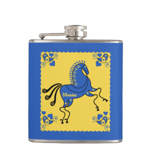 Ukraine Folk Art Hip Flask
