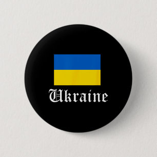 Ukraine Footll Country Pride Vintage 6 Cm Round Badge