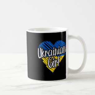 Ukraine For Girl Ukrainian Heart Flag For Women Uk Coffee Mug