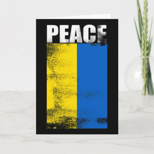 Ukraine For Men Flag Peace Stand With Unkrainian Card