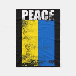 Ukraine For Men Flag Peace Stand With Unkrainian Fleece Blanket