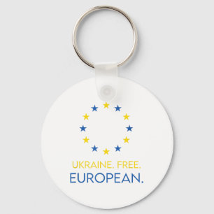 Ukraine. Free. European. - Support Future In Europ Key Ring