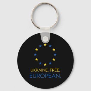 Ukraine. Free. European. - Support Future In Europ Key Ring