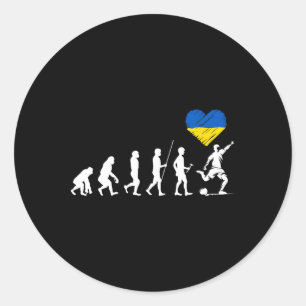 Ukraine Gift Flag Ukraini Kyiv Ukrainian Ukrajina Classic Round Sticker