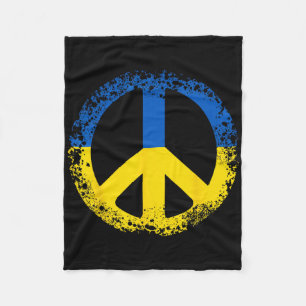 Ukraine Gift Flag Ukraini Kyiv Ukrainian Ukrajina  Fleece Blanket