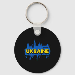Ukraine Gift Flag Ukraini Kyiv Ukrainian Ukrajina  Key Ring