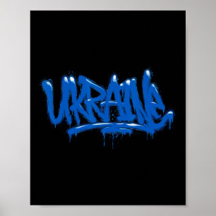 Ukraine Gift Flag Ukraini Kyiv Ukrainian Ukrajina Poster