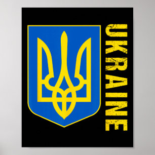Ukraine Gift Flag Ukraini Kyiv Ukrainian Ukrajina  Poster