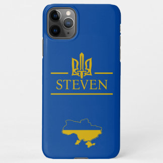Ukraine Golden font Name iPhone 11Pro Max Case
