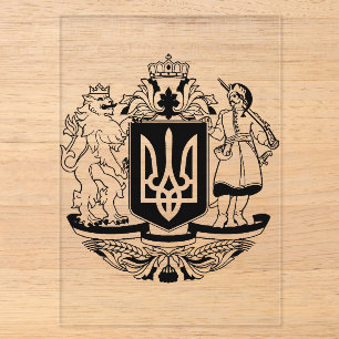 Ukraine Greater coat of arms Acrylic Invitations