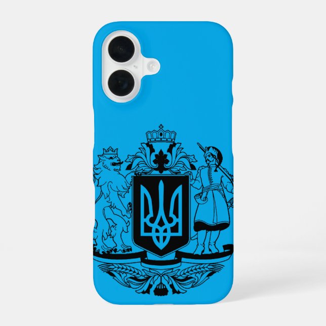 Ukraine Greater coat of arms iPhone 16 Case (Back)