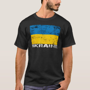 Ukraine Grunge Flag T-Shirt