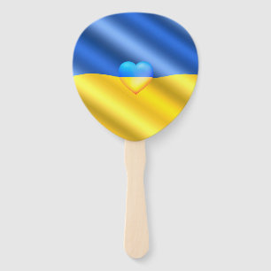Ukraine Hand Fan Ukrainian Flag - Freedom