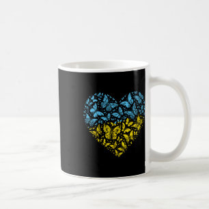 Ukraine Heart Butterflies Ukrainian Women Girls Ki Coffee Mug
