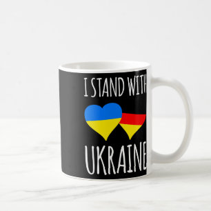 Ukraine Heart Flag Germany Friendship Coffee Mug