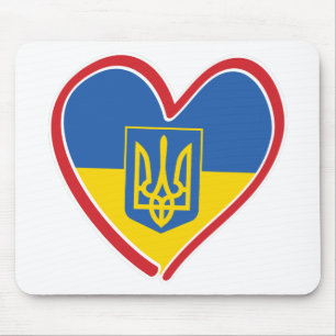 Ukraine-Heart Mouse Pad