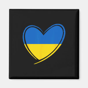 Ukraine Heart Ukrainian Flag Patriotic Men Women K Magnet