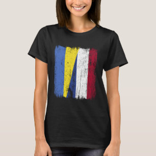Ukraine Holland Half Flag Ukrainian Dutch Heritage T-Shirt