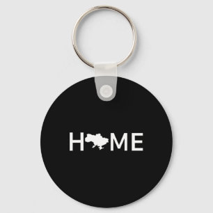 Ukraine Home Country Love Outline Silhouette Europ Key Ring