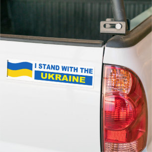 Ukraine I Stand With The Ukraine Bumper Sticker