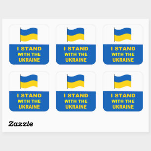 Ukraine I Stand With The Ukraine Square Sticker