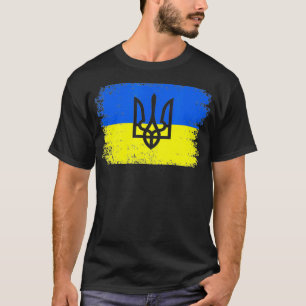 Ukraine I Stand With Ukraine Ukrainian Flag Suppor T-Shirt