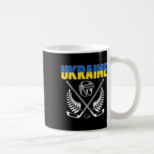 Ukraine Ice Hockey Fans Jersey Support Ukrainian H Coffee Mug