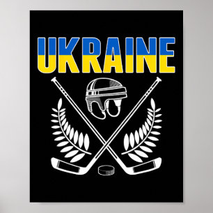 Ukraine Ice Hockey Fans Jersey Support Ukrainian H Poster