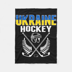 Ukraine Ice Hockey Fans - Ukrainian Hockey Team Su Fleece Blanket
